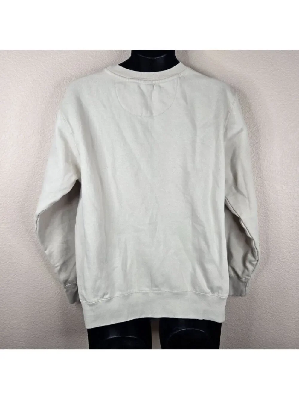 Las Vegas Nevada Beige Crewneck Sweatshirt Retro Stripes Mens Size M